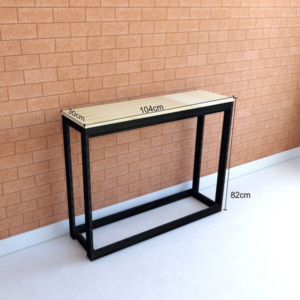 Aparador Natural & Colors 1 Prateleira Mel / Preto -  Viva Lar Moveis