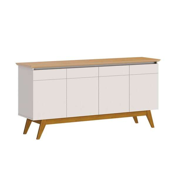Buffet Classic 4 Pt Off White E Nature - Viva Lar Moveis