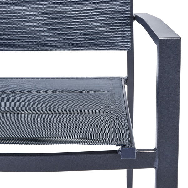 Cadeira de Jardim em Alumínio 85x55cm com Braço Antracite Orion Beta II Naterial -  Viva Lar Moveis