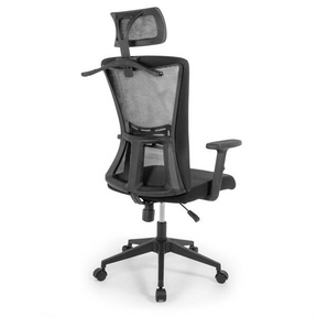 Cadeira De Escritório Ergonômica Imperial Com Apoio De Cabeça E Relax - Preto -  Viva Lar Moveis