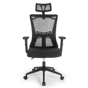 Cadeira De Escritório Ergonômica Imperial Com Apoio De Cabeça E Relax - Preto -  Viva Lar Moveis