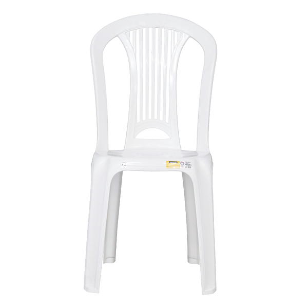Cadeira de Jardim em Plástico 89x44cm Branco Atlântida Tramontina - Viva Lar Moveis