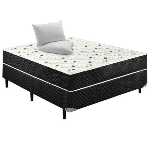 Cama Box Conjugado Casal Sp Móveis Espuma Ortopédica - 39x138x188cm - Viva Lar Moveis