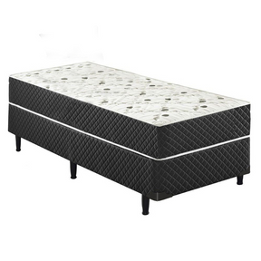 Cama Box Conjugado Solteiro Sp Móveis Espuma Ortopédica - 39x78x188cm - Viva Lar Moveis