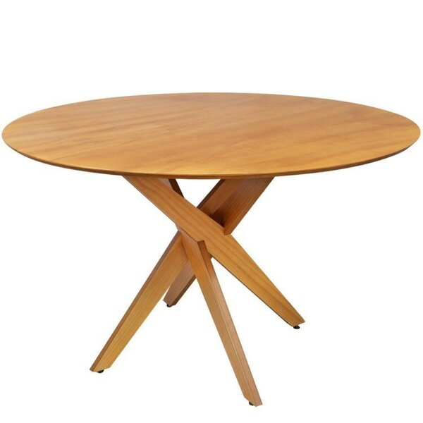 Conjunto Sala De Jantar Mesa Lisboa Madeira Maciça Com 4 Cadeiras Bless Marrom/whisky -  Viva Lar Moveis