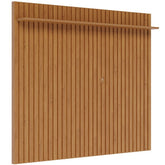 Painel de Parede Ripado Madeira Maciça Home Suspenso Sala Estar para Tv's de até 75 Polegadas Loft 1.8 Imcal - Nature -  Viva Lar Moveis
