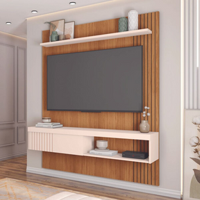 Painel Para Tv Ate 55 Esmeralda Caemmun 1,50 - Viva Lar Moveis