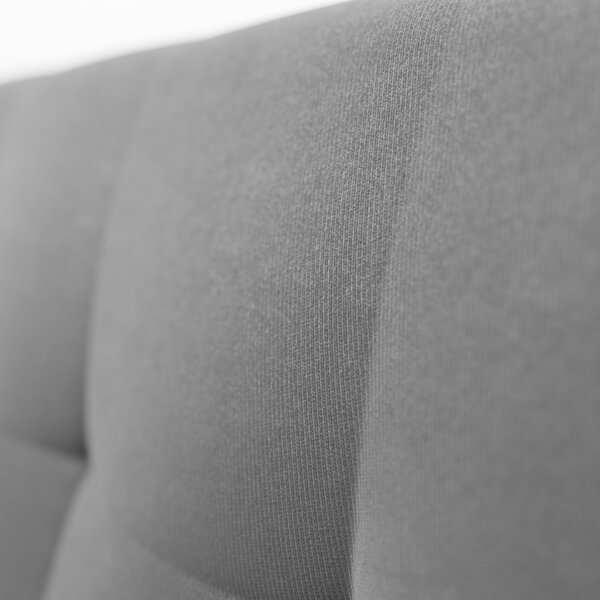 Sofá Vitrola 3 Lugares Suede Cinza - Viva Lar Moveis